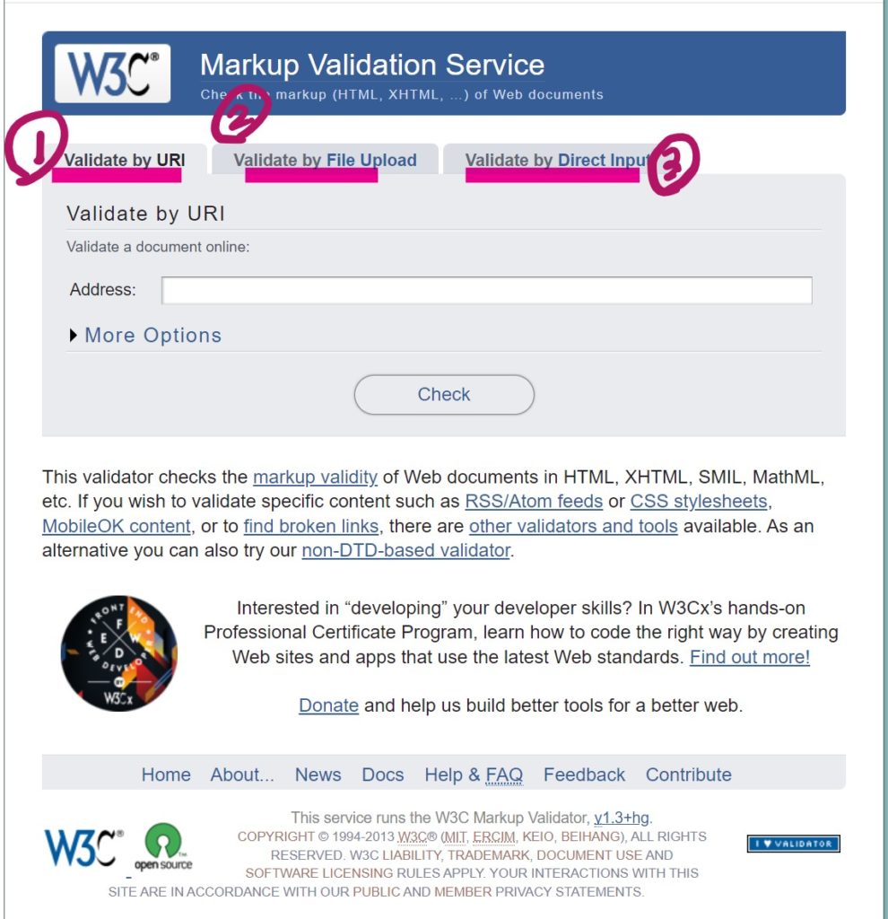 HTML構文チェックサービス【W3C無料公開サイト】 - hoge-hoge